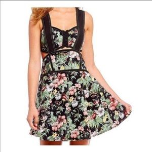 NWOT Gianni Bini goth garden fairy embroidered cut-out dress